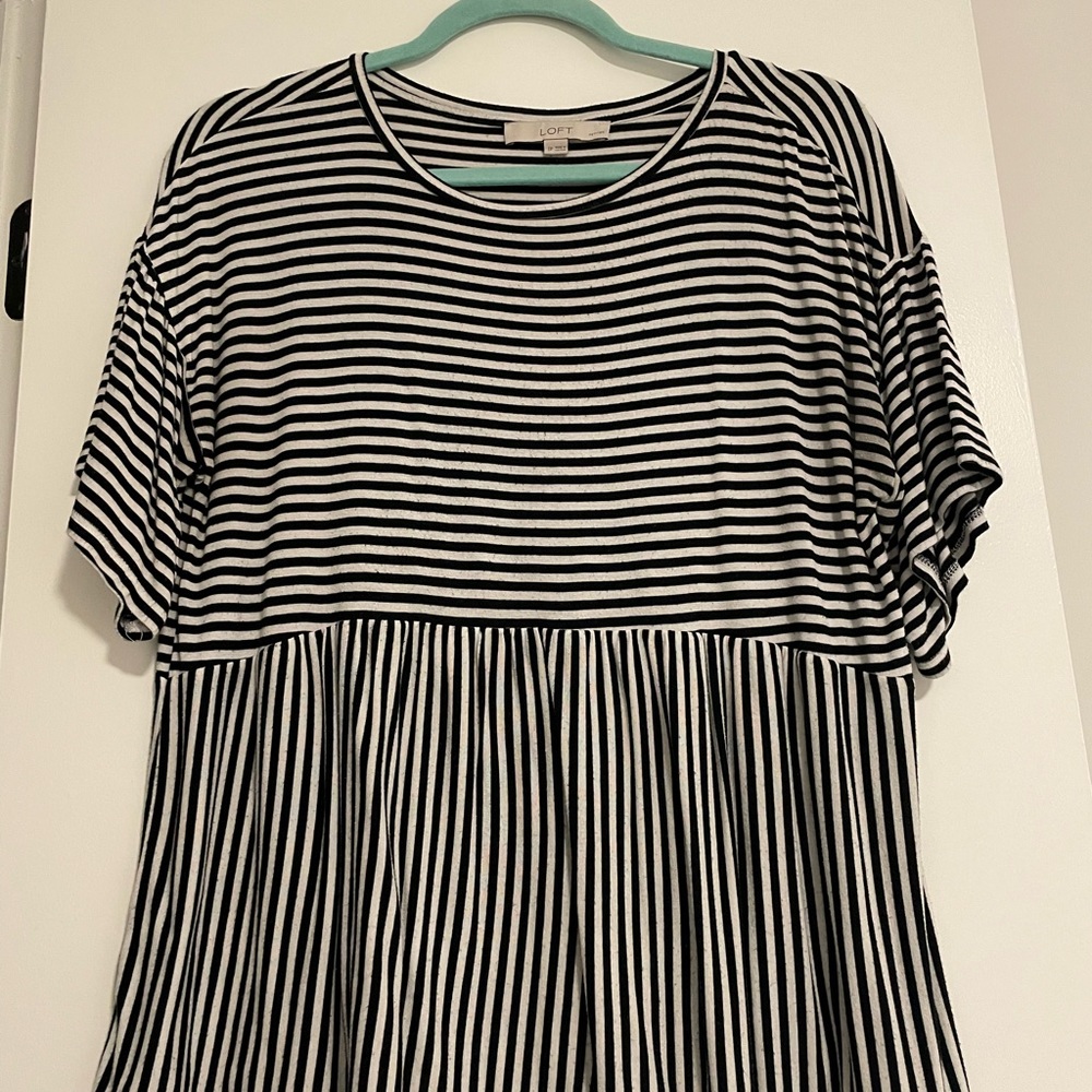 Black and white striped shirt